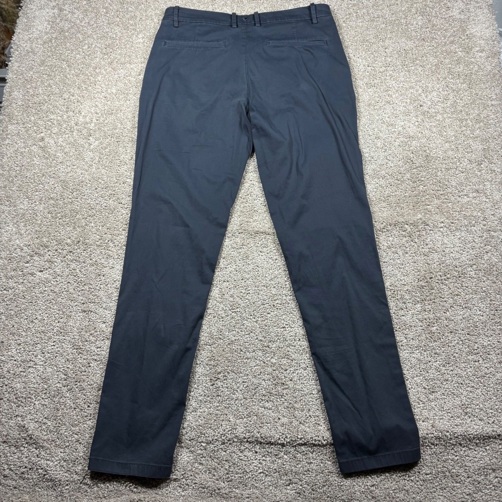 Birddogs Mens Charcoal Gray Black Performance Chino Pants 34x32 Slim Fit‎